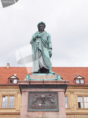 Image of Schiller statue, Stuttgart