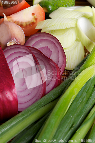Image of Onion and Vegetables