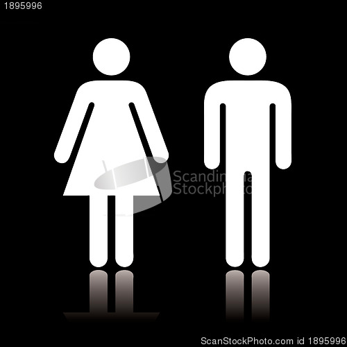 Image of Toilet icon negative