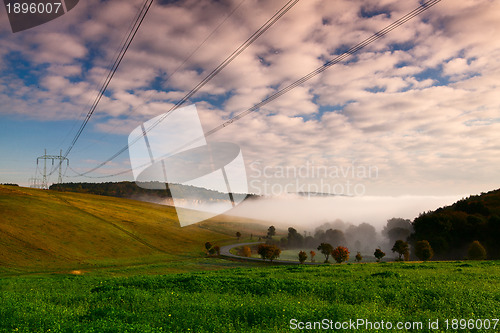 Image of The valley in the mist