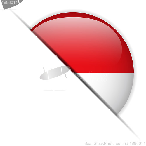 Image of Monaco Flag Glossy Button