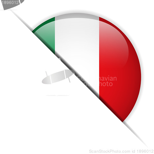 Image of Italy Flag Glossy Button