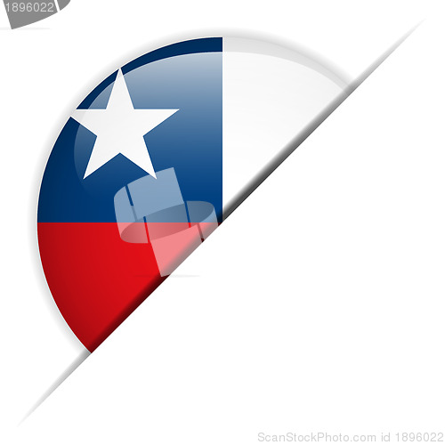 Image of Chile Flag Glossy Button