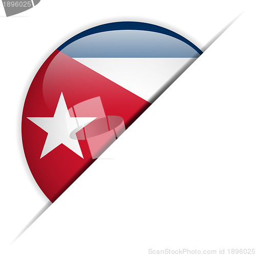 Image of Cuba Flag Glossy Button