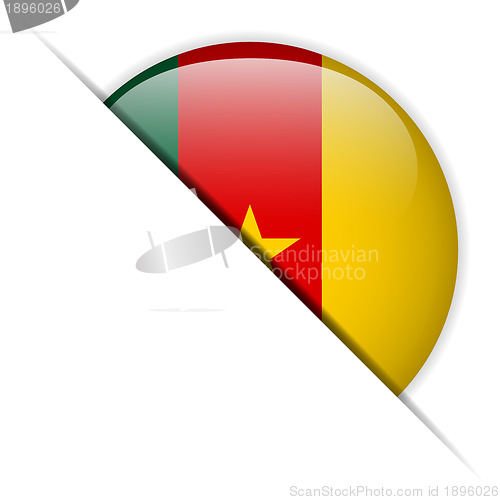 Image of Cameroon Flag Glossy Button