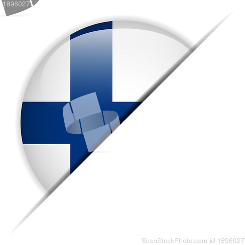 Image of Finland Flag Glossy Button