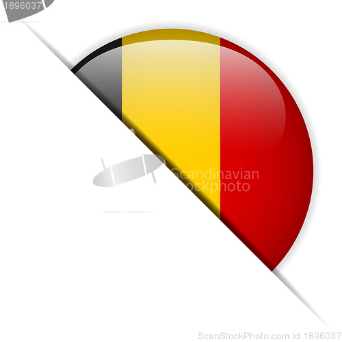 Image of Belgium Flag Glossy Button