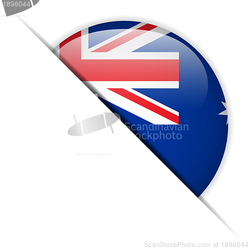 Image of Australia Flag Glossy Button