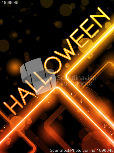 Image of Halloween Neon Party Background