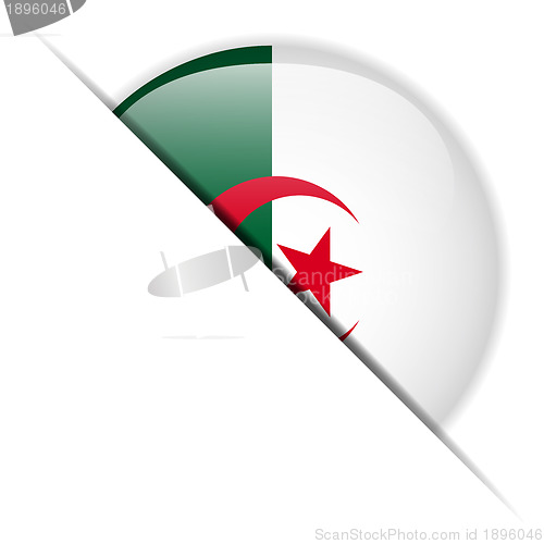 Image of Algeria Flag Glossy Button