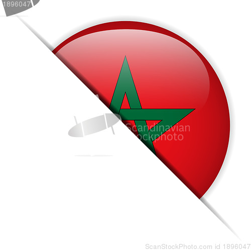 Image of Morocco Flag Glossy Button