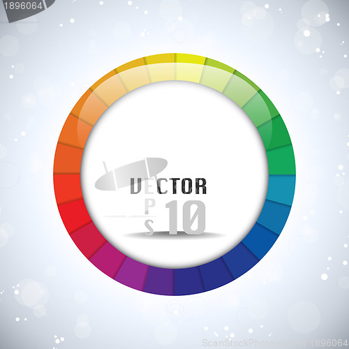 Image of Colorful Glossy Circle Background