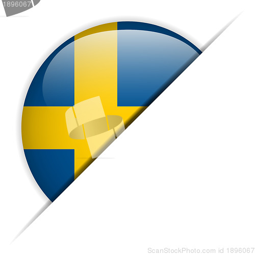 Image of Sweden Flag Glossy Button