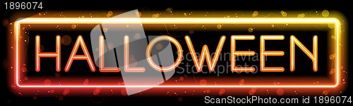 Image of Halloween Neon Party Background