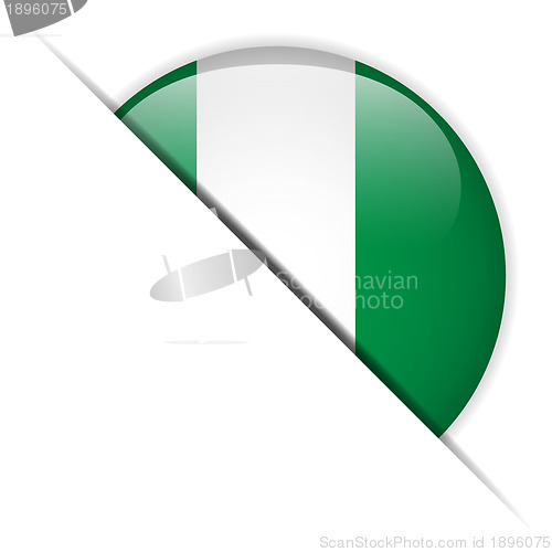 Image of Nigeria Flag Glossy Button