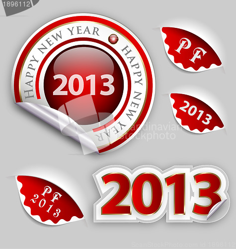 Image of Happy New Year decoration elements 