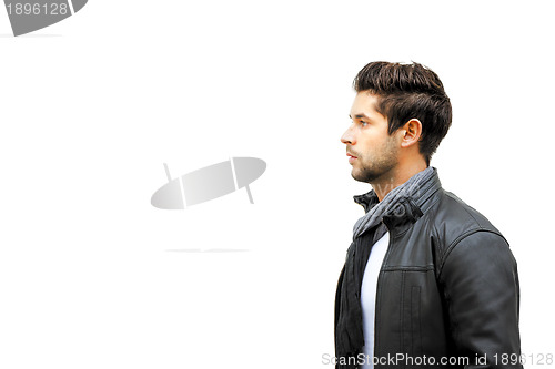 Image of young man isolated on white background