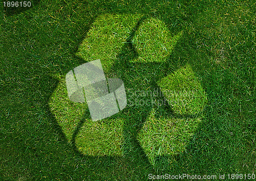 Image of Green recycle Sign 