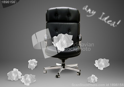 Image of Black armchair
