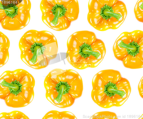 Image of Seamless orange bell pepper 