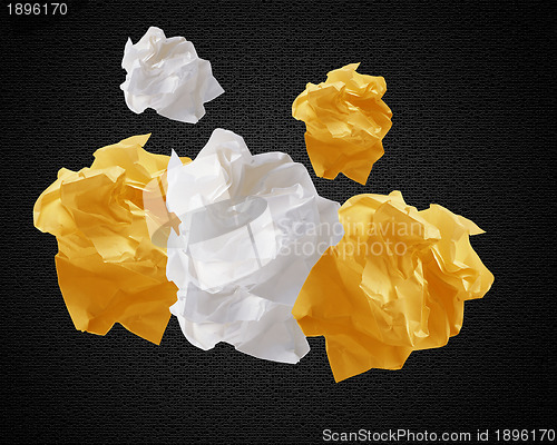 Image of Crumpled papers