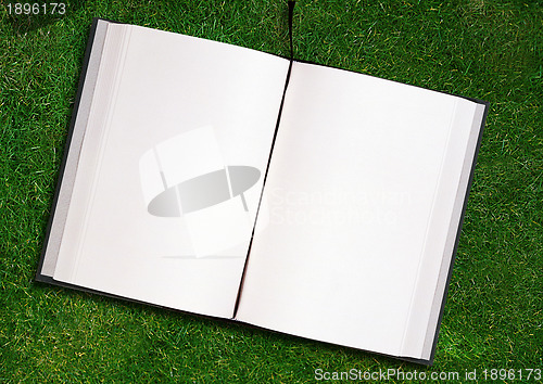 Image of blank opened book