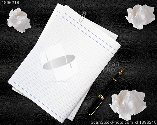 Image of Blank white paper 