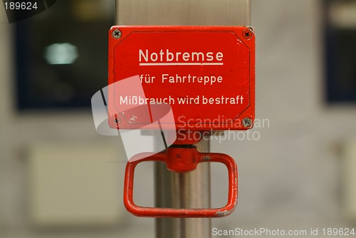 Image of notbremse | emergency brake