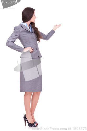 Image of  business woman presenting