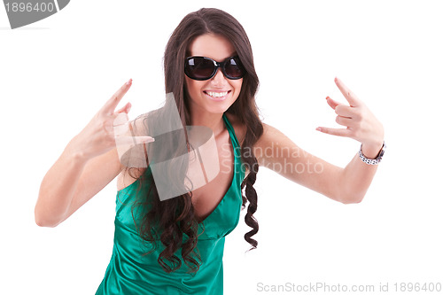 Image of Young rock and roll woman