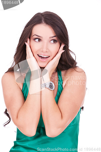 Image of amazed young woman