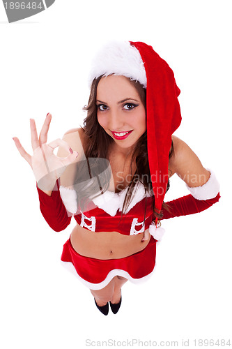 Image of  sexy santa saying that it's all good