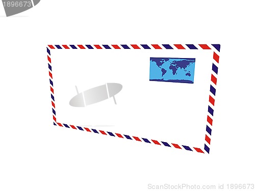 Image of Old post envelope, background 
