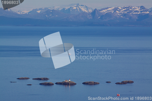 Image of Lighthouse in norwegian sea