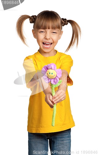 Image of Girl with flower