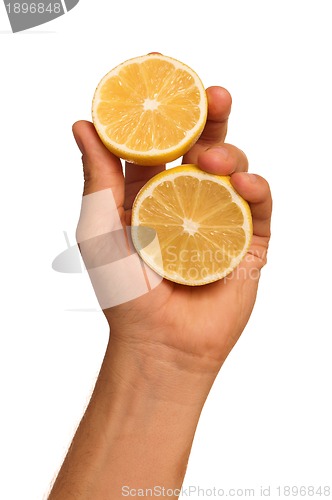 Image of Hand with lemon