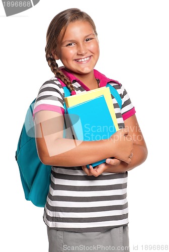 Image of Girl with books