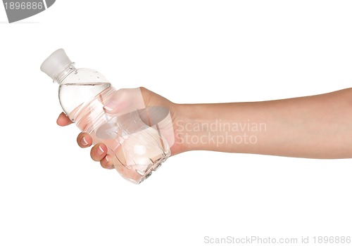 Image of Hand with bottle of water