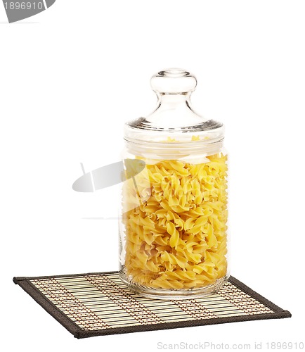 Image of Pasta in glass pot