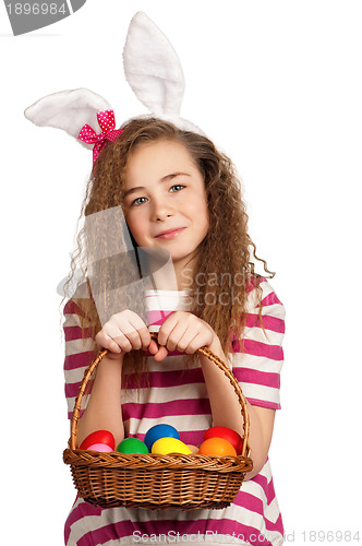 Image of Girl with bunny ears