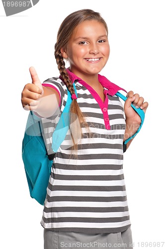 Image of Girl with backpack