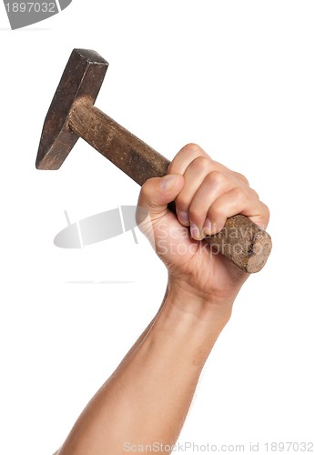 Image of Hand with hammer