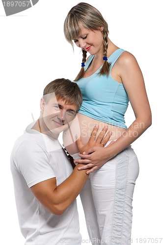 Image of Pregnant woman with husband