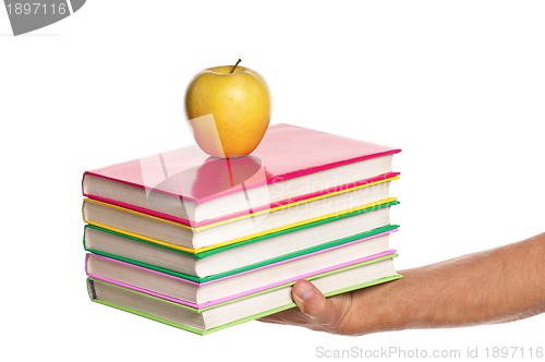 Image of Hand with books