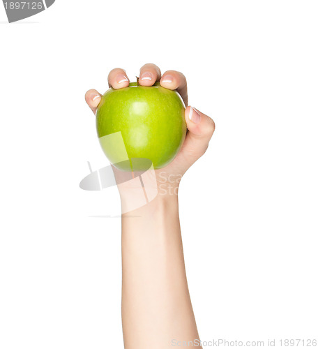 Image of Hand with apple