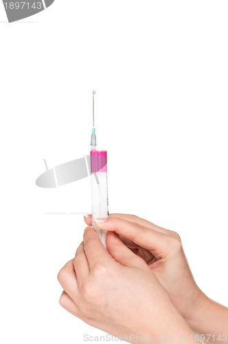 Image of Hand with syringe