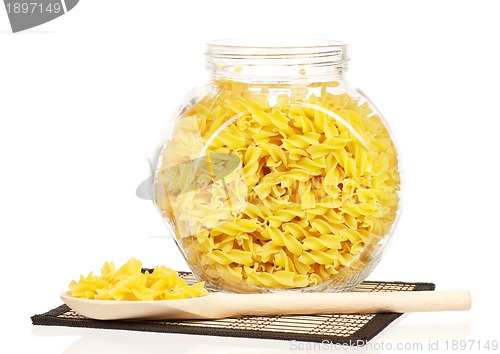 Image of Pasta in glass pot