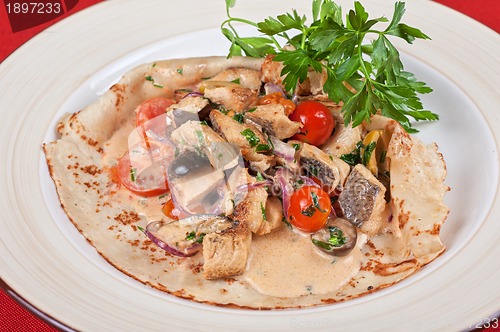 Image of pled fish pancake