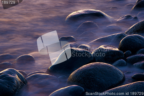 Image of Stones in the water.