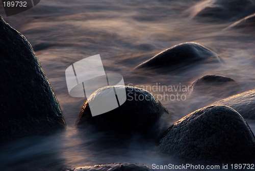 Image of Stones in the water.